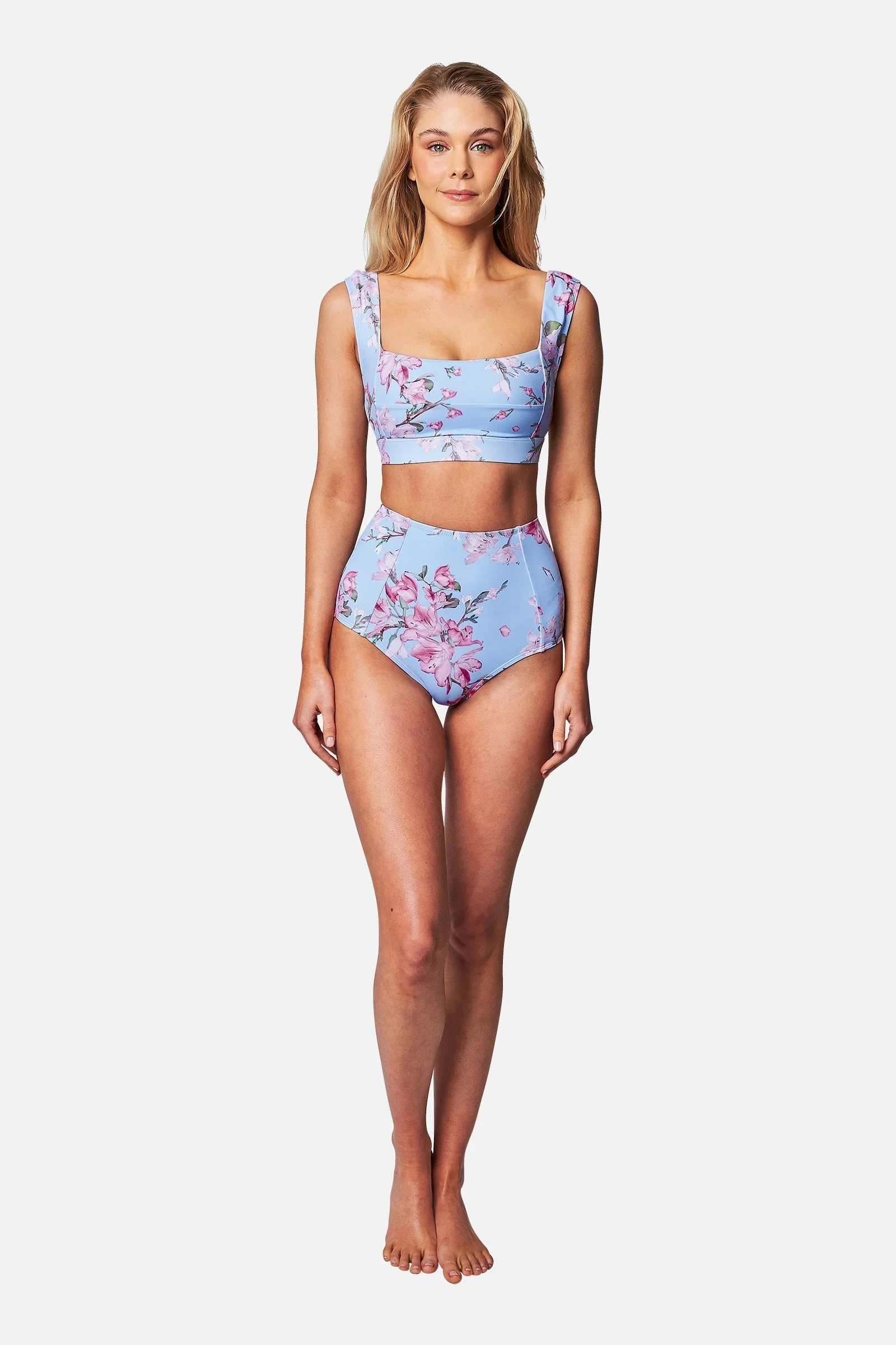 Classic Square Neck Bikini Bralette BAUHINIA BLUE - Image 4