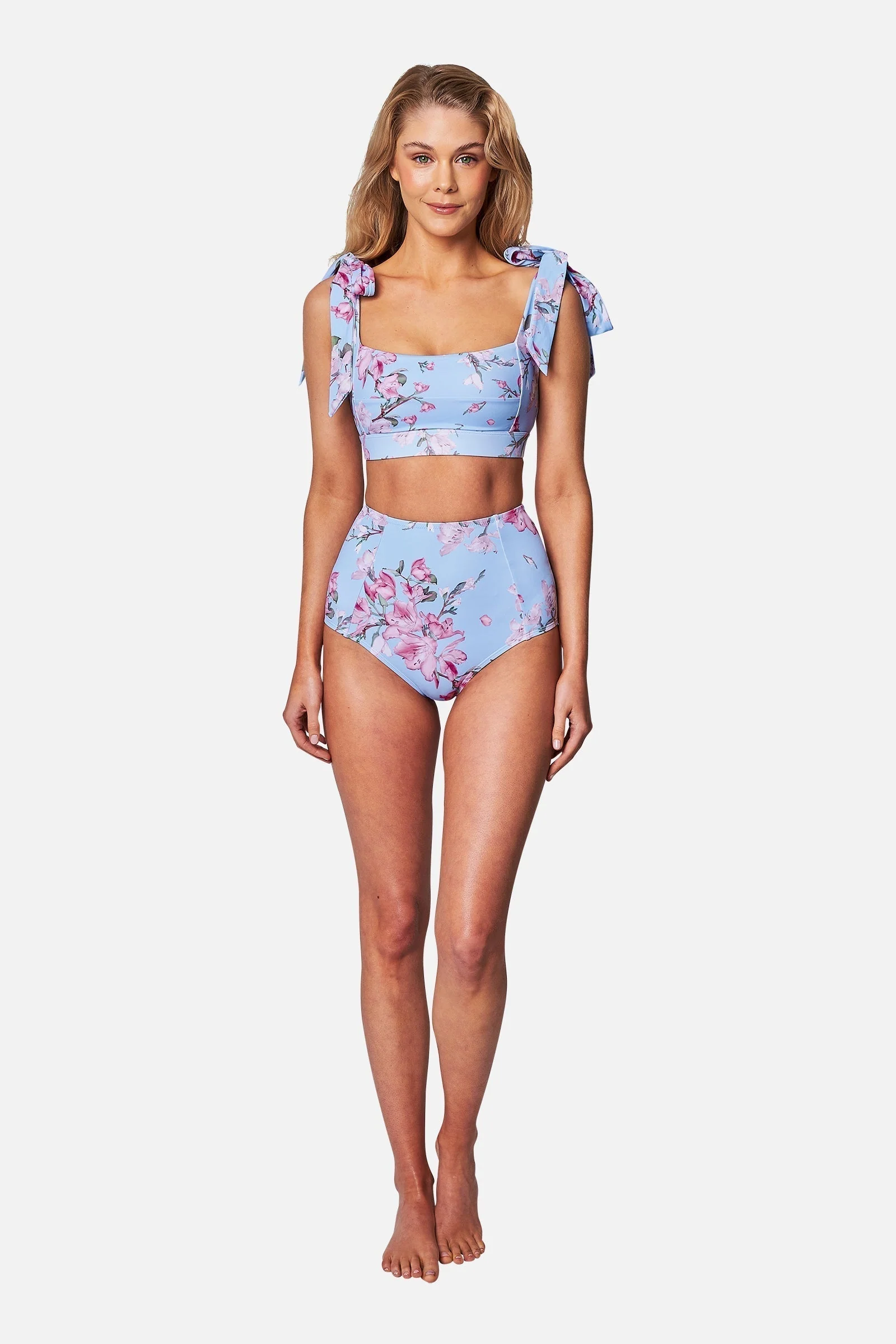 Classic Square Neck Bikini Bralette BAUHINIA BLUE - Image 5