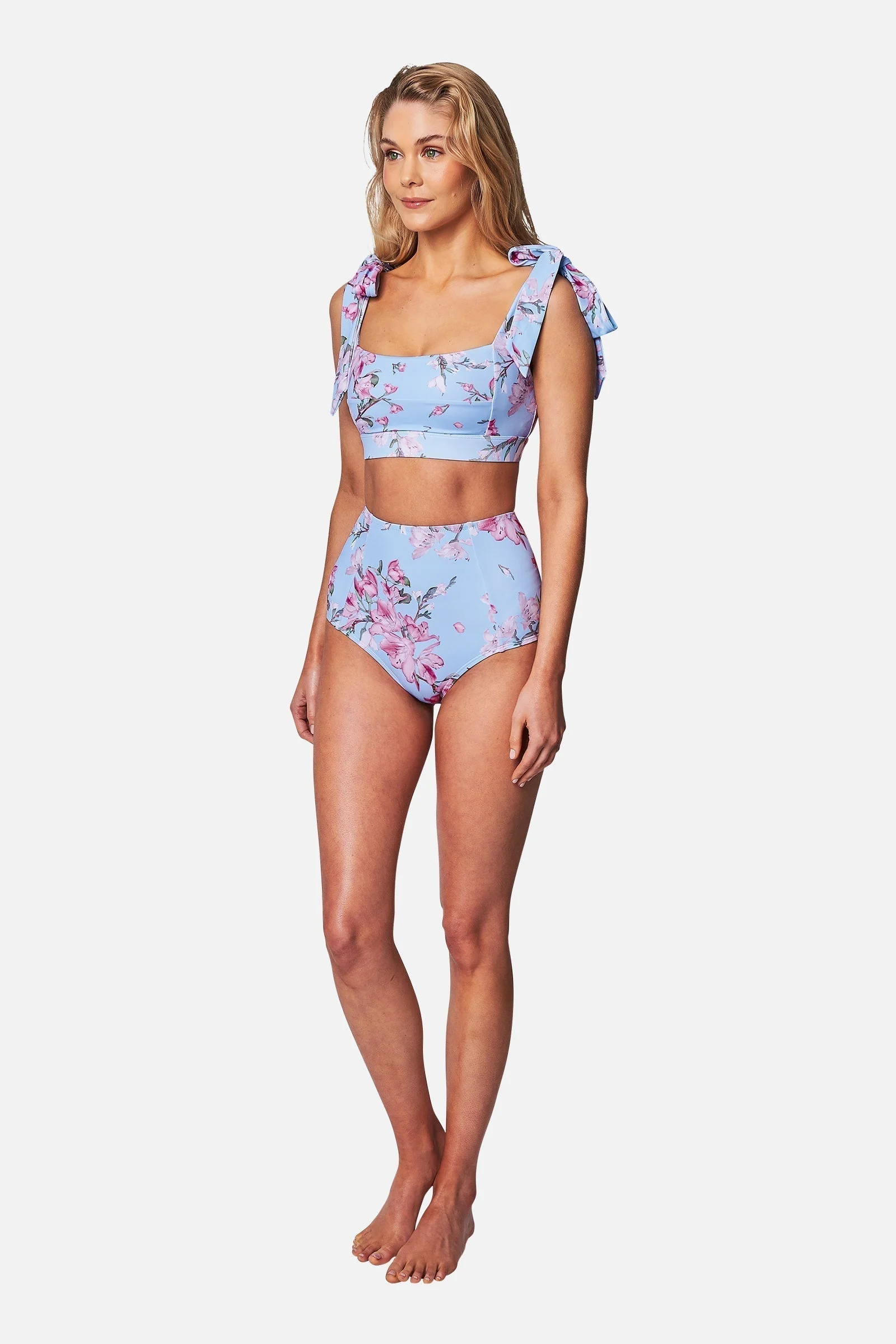 Classic Square Neck Bikini Bralette BAUHINIA BLUE - Image 6