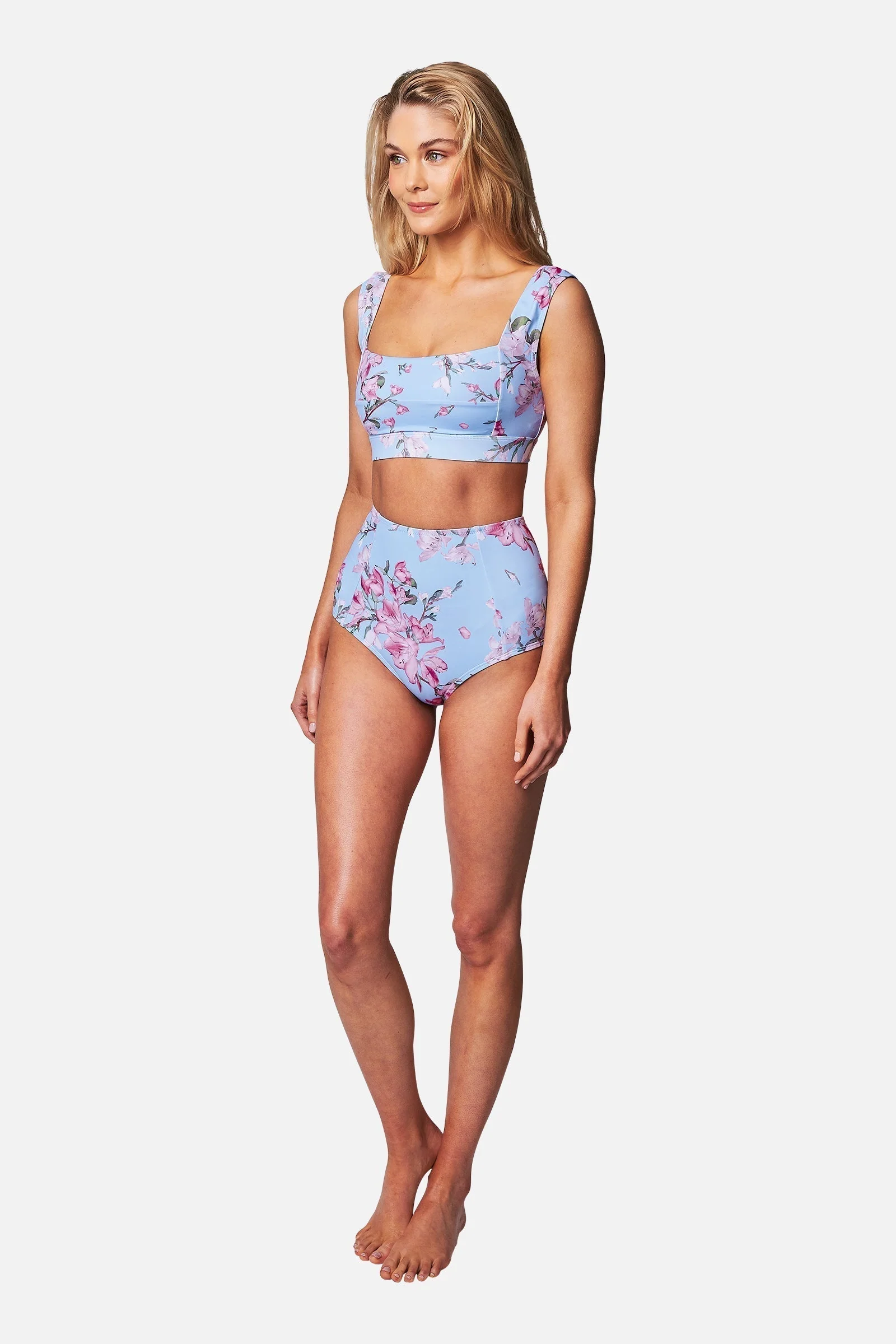 Classic Square Neck Bikini Bralette BAUHINIA BLUE - Image 7