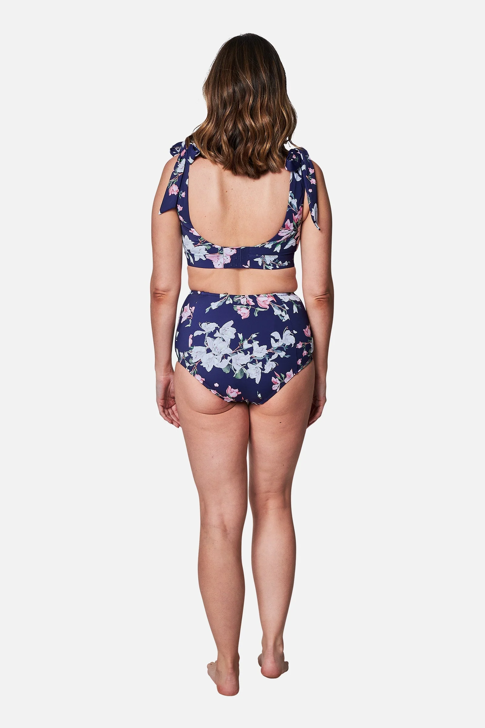 Classic Square Neck Bikini Bralette BAUHINIA NAVY - Image 13