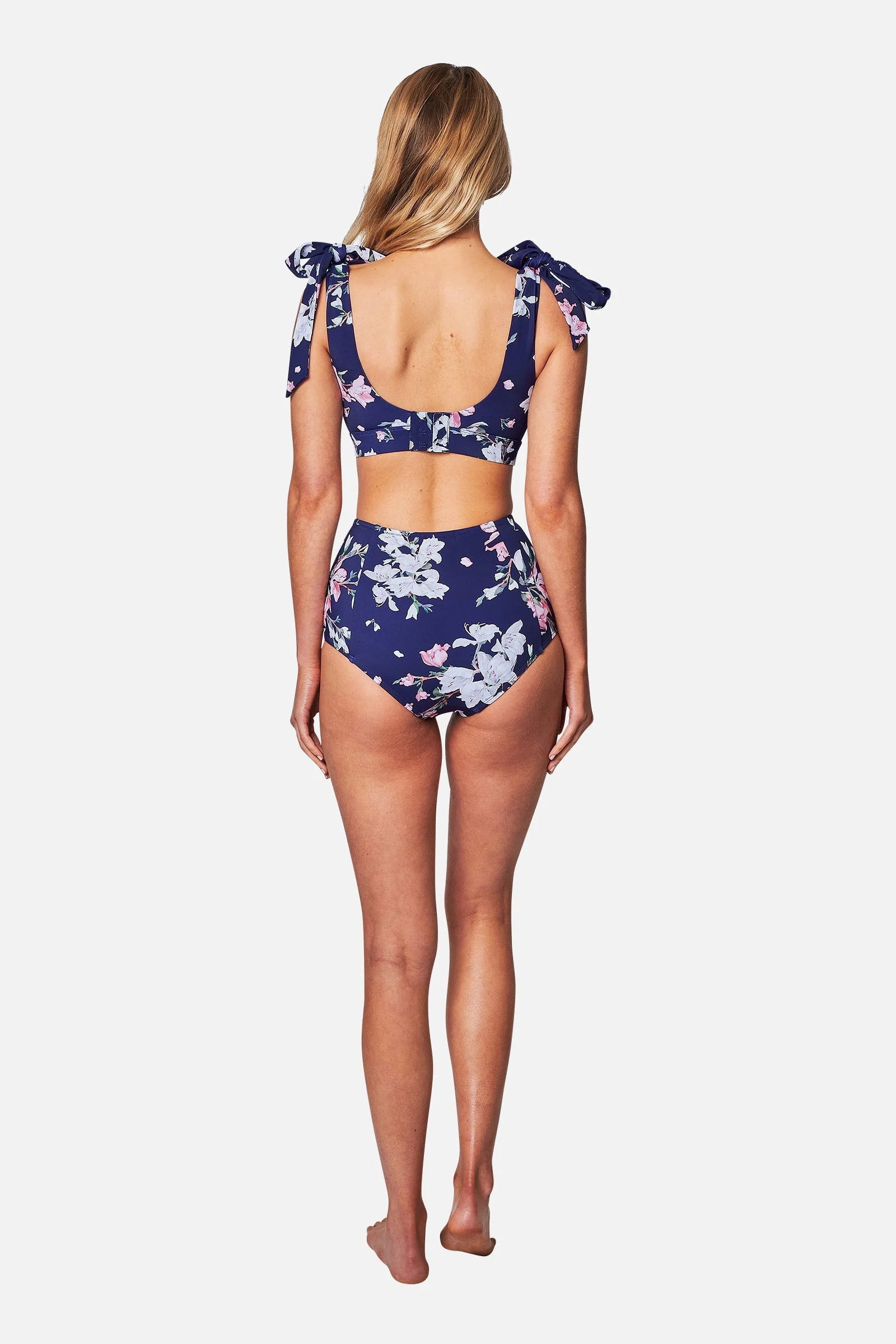 Classic Square Neck Bikini Bralette BAUHINIA NAVY - Image 6