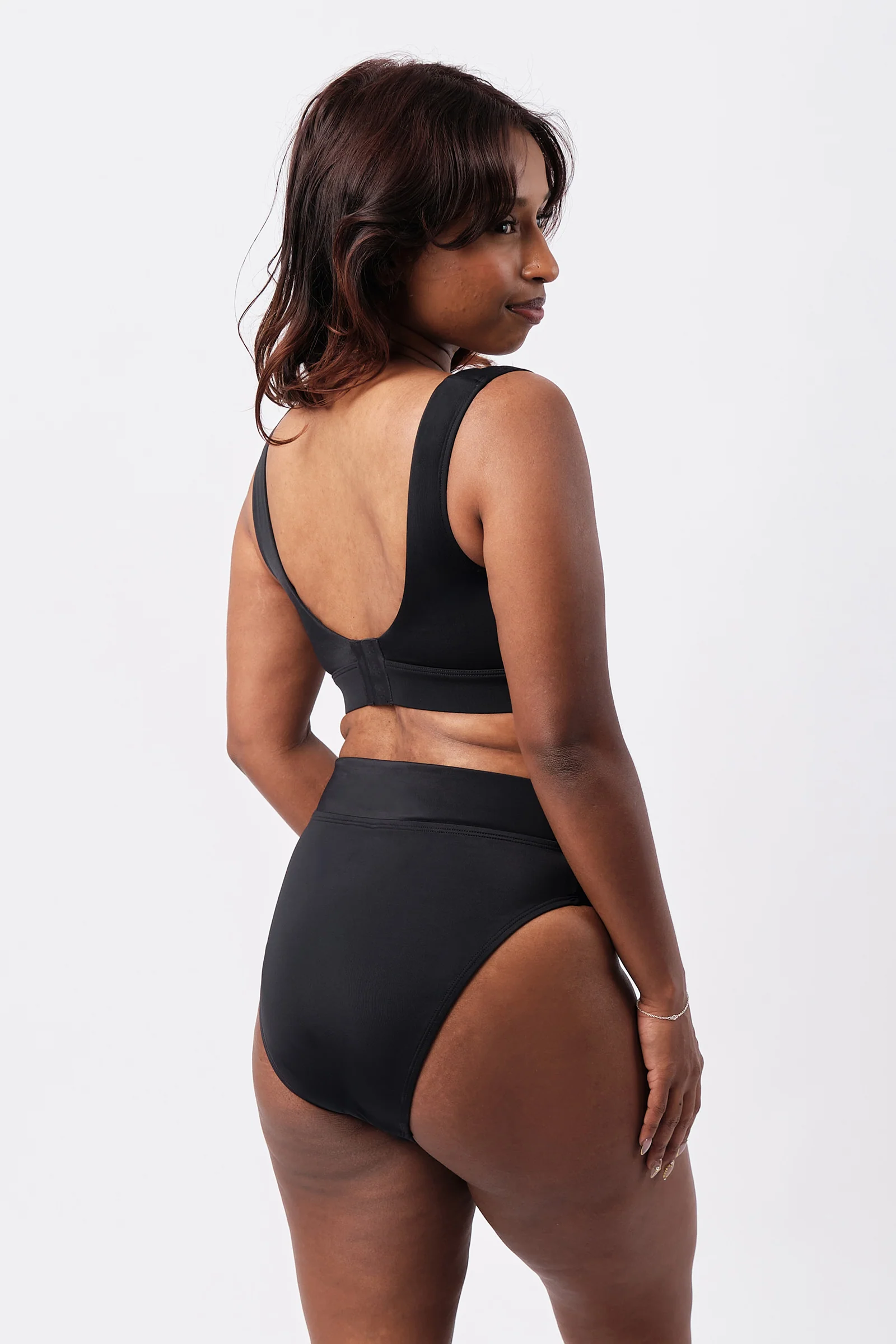 Classic Square Neck Bikini Bralette BLACK - Image 12