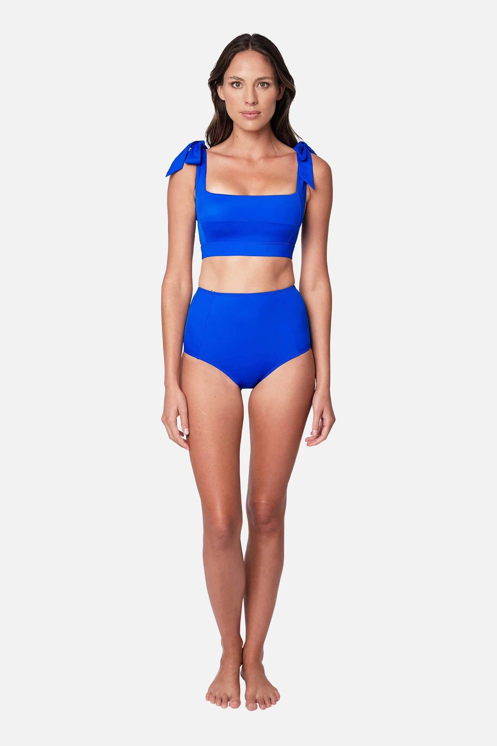 Classic Square Neck Bikini Bralette COBALT BLUE - Image 3
