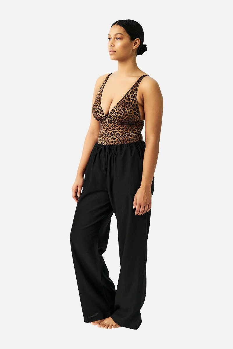 Linen Pants BLACK - Image 6