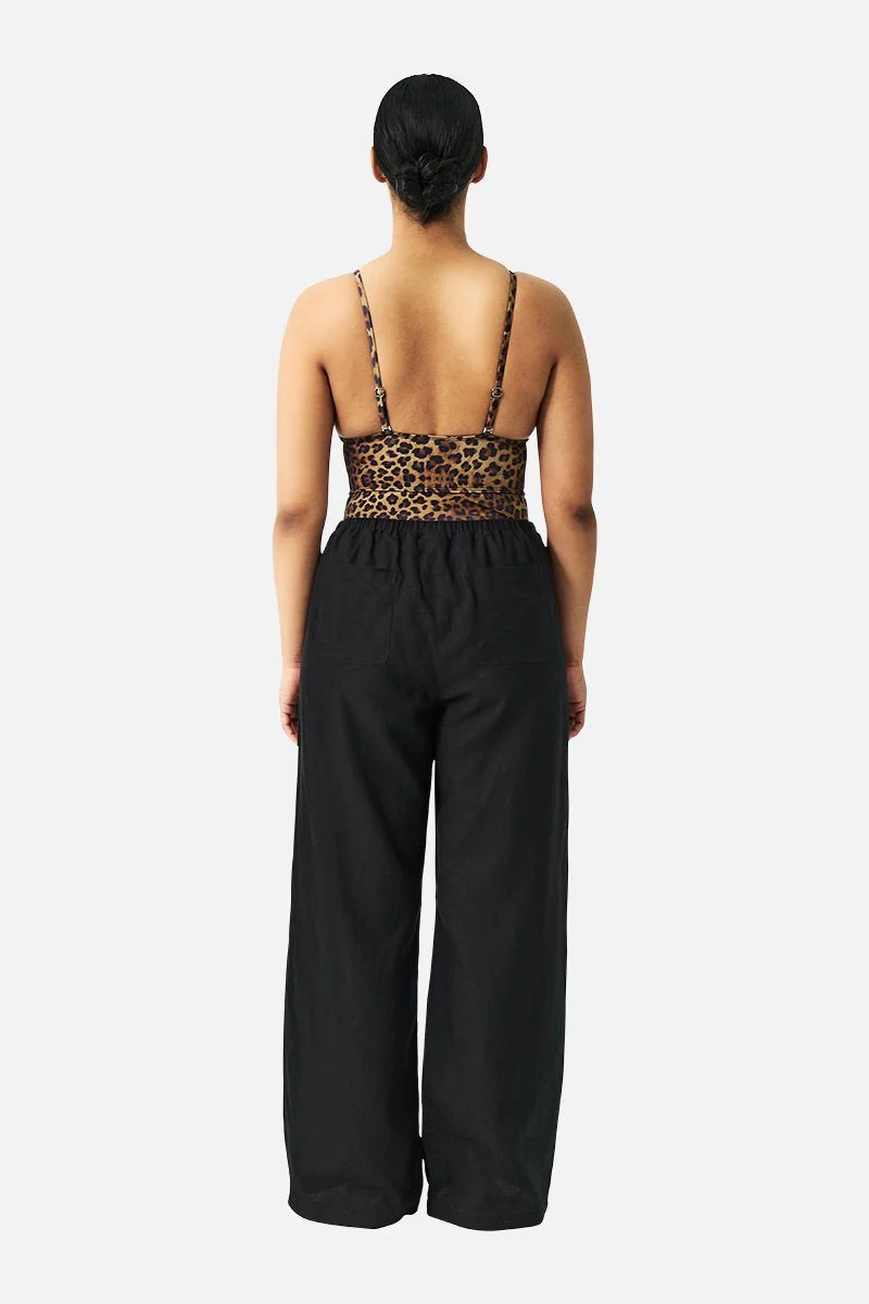 Linen Pants BLACK - Image 7