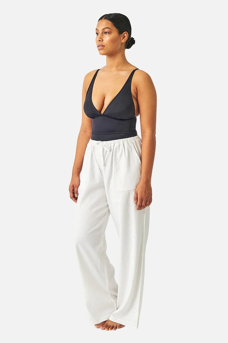 Linen Pants WHITE - Image 6