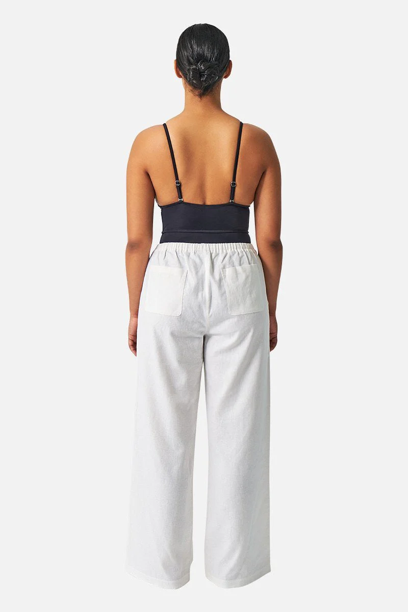 Linen Pants WHITE - Image 7