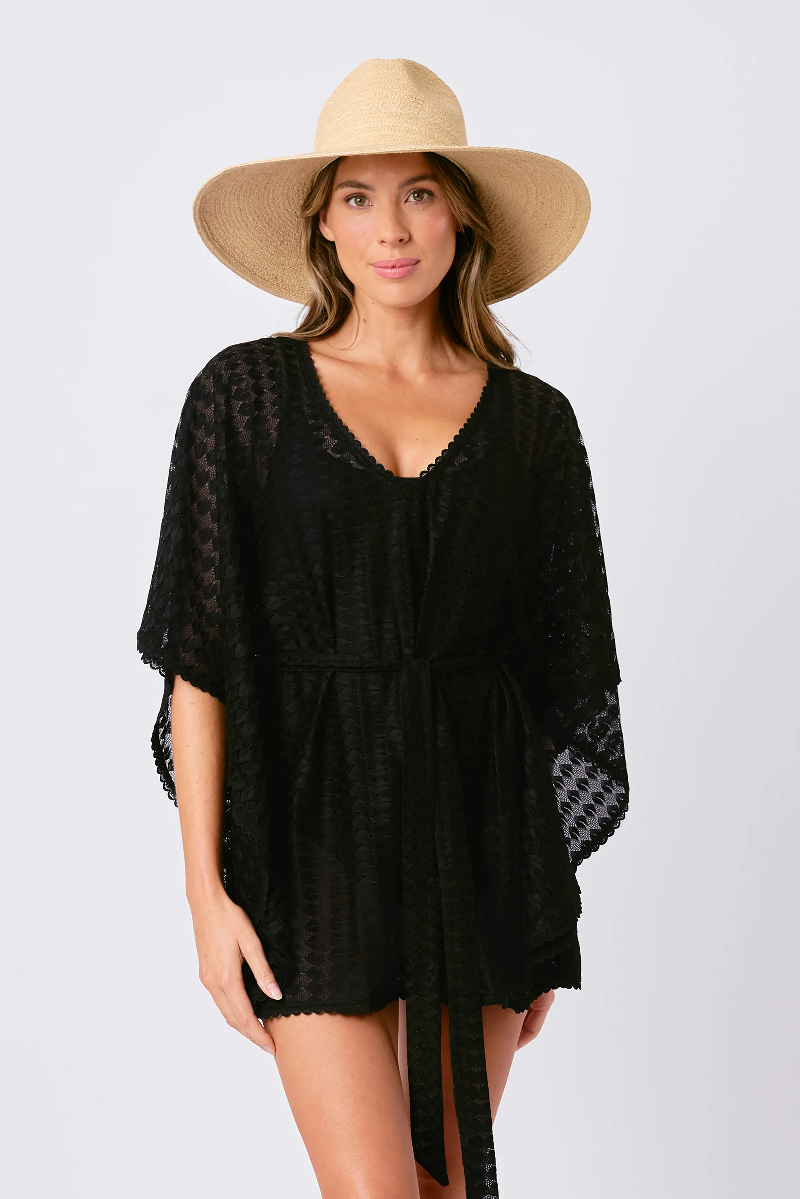 Madagascan Raffia Wide Brim Hat NATURAL - Image 10