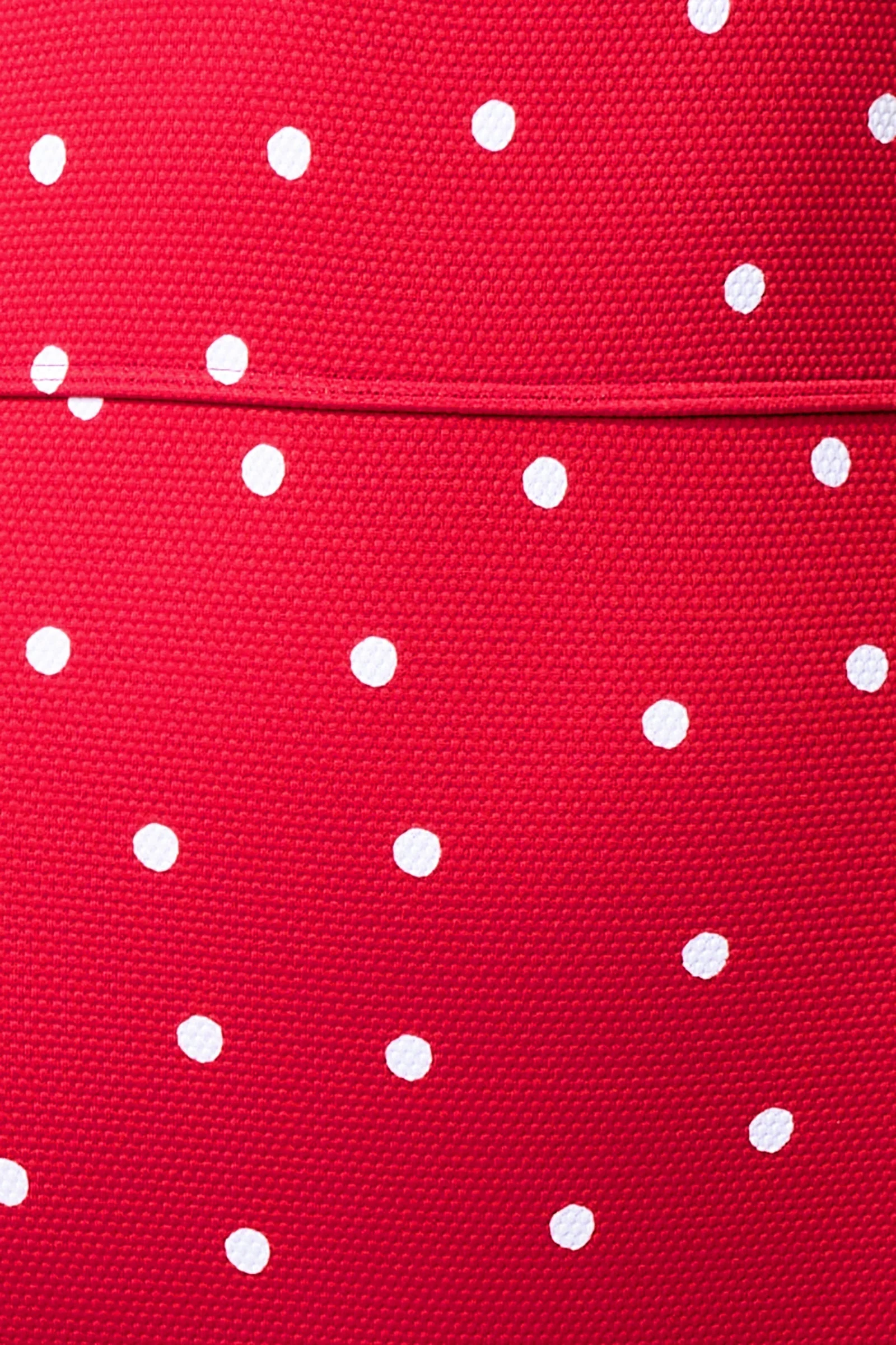 Never Say Never High-Waisted Bikini Bottom POLKA ROUGE TEXTURE - Image 2