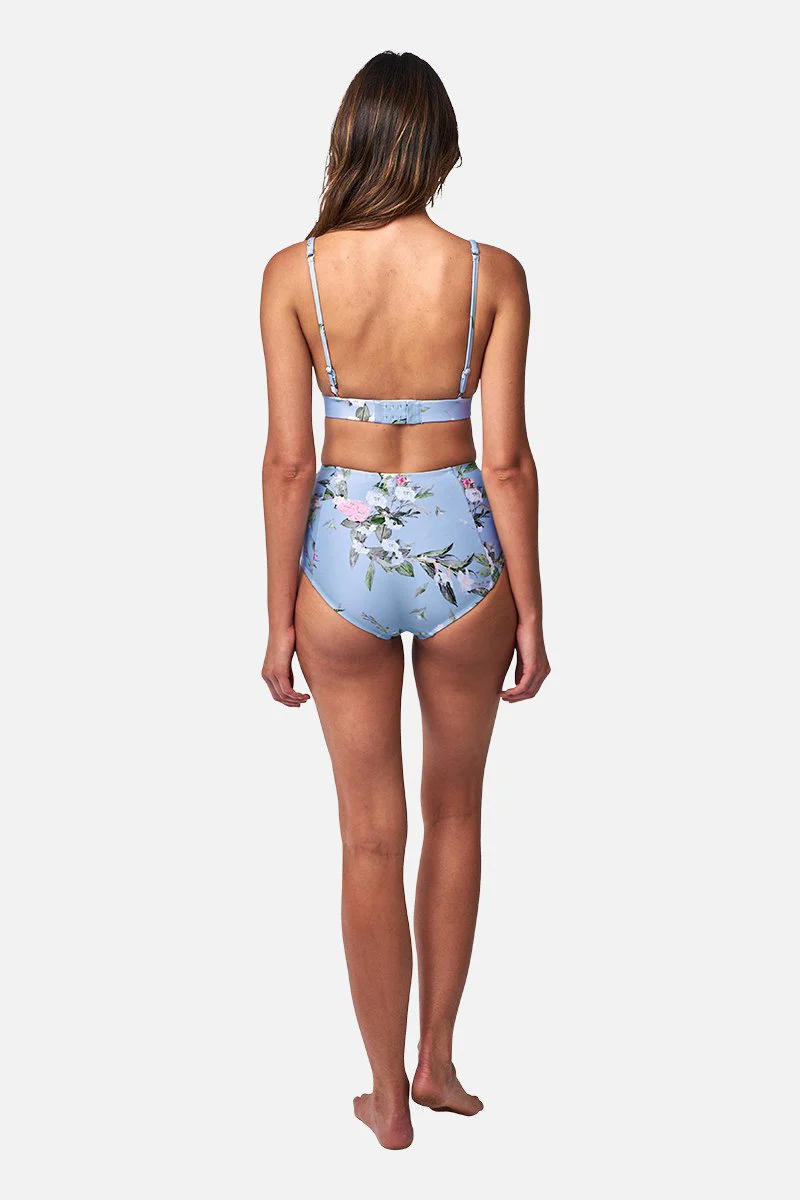 Never Say Never High-Waisted Bikini Bottom ROMANTIQUE BLUE - Image 4