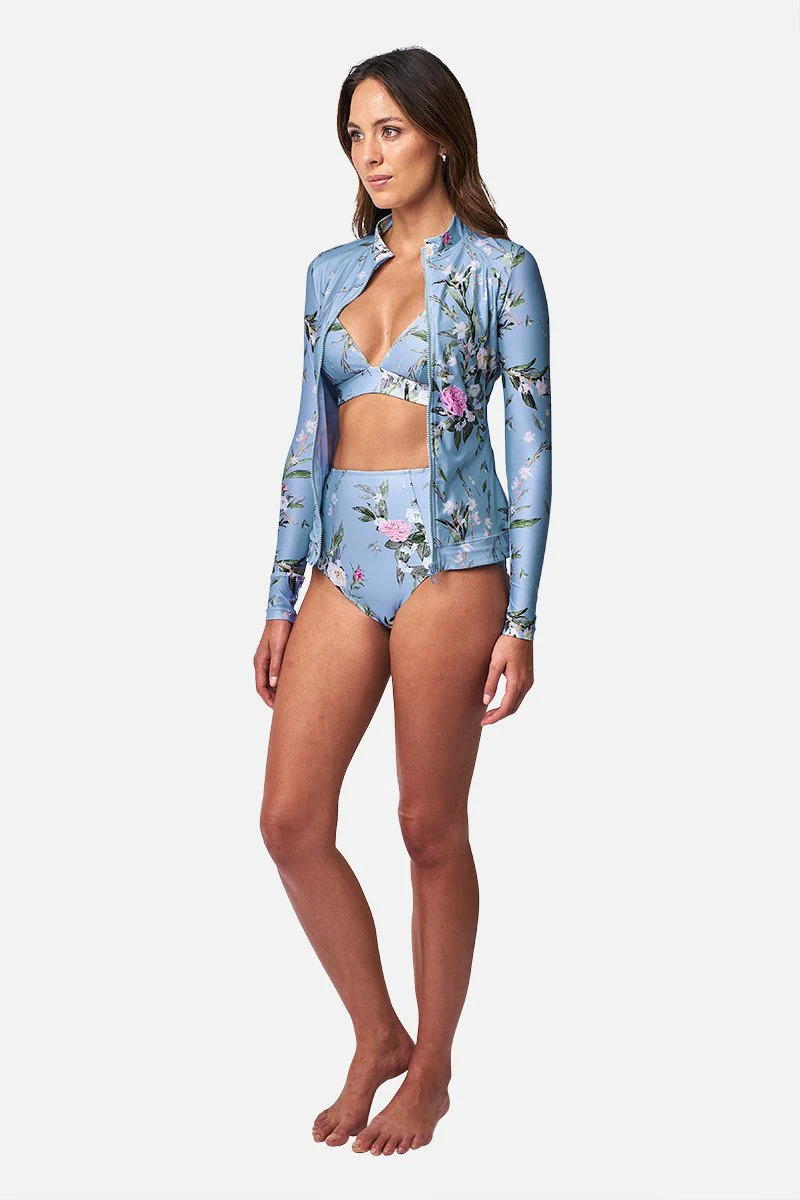 Never Say Never High-Waisted Bikini Bottom ROMANTIQUE BLUE - Image 6