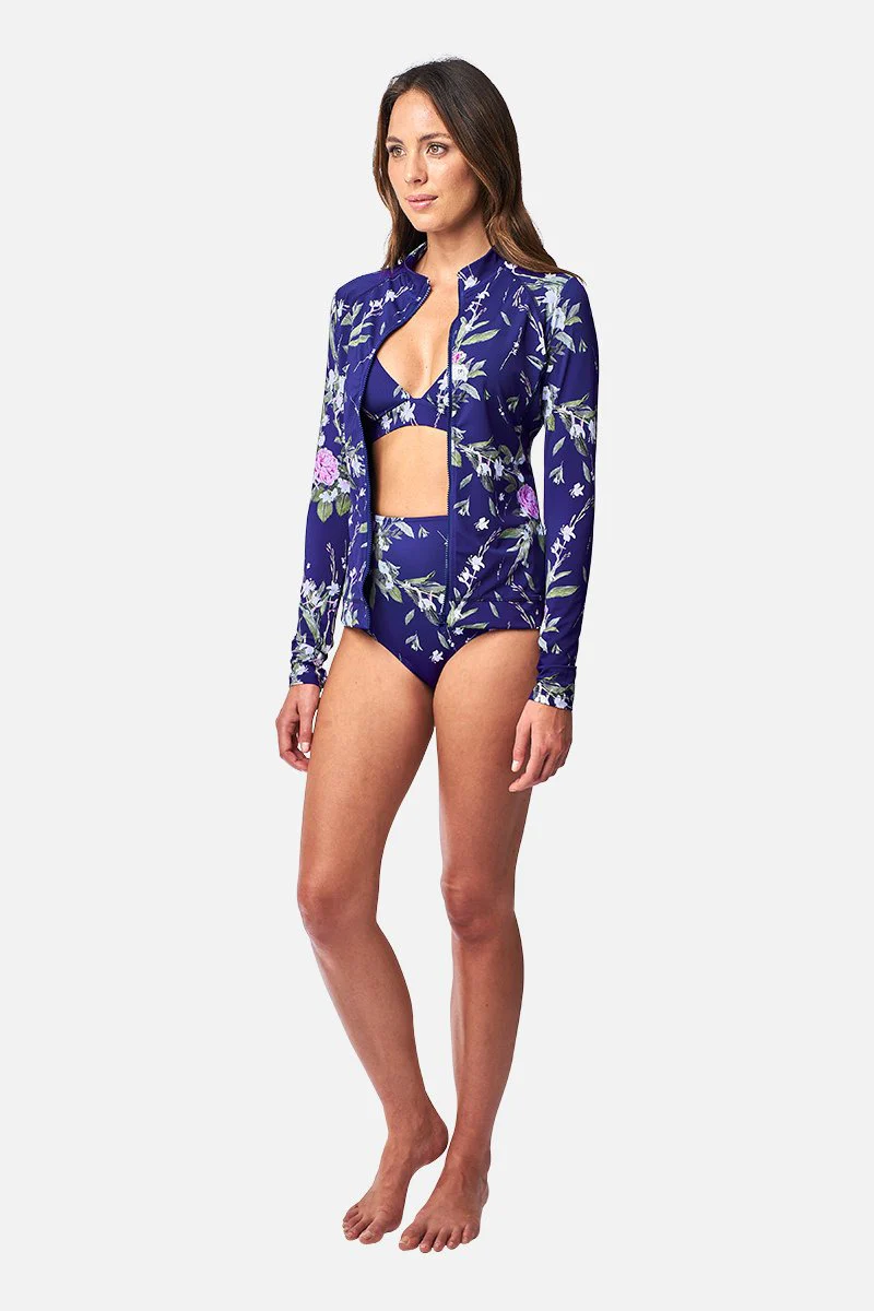 Never Say Never High-Waisted Bikini Bottom ROMANTIQUE NAVY - Image 7