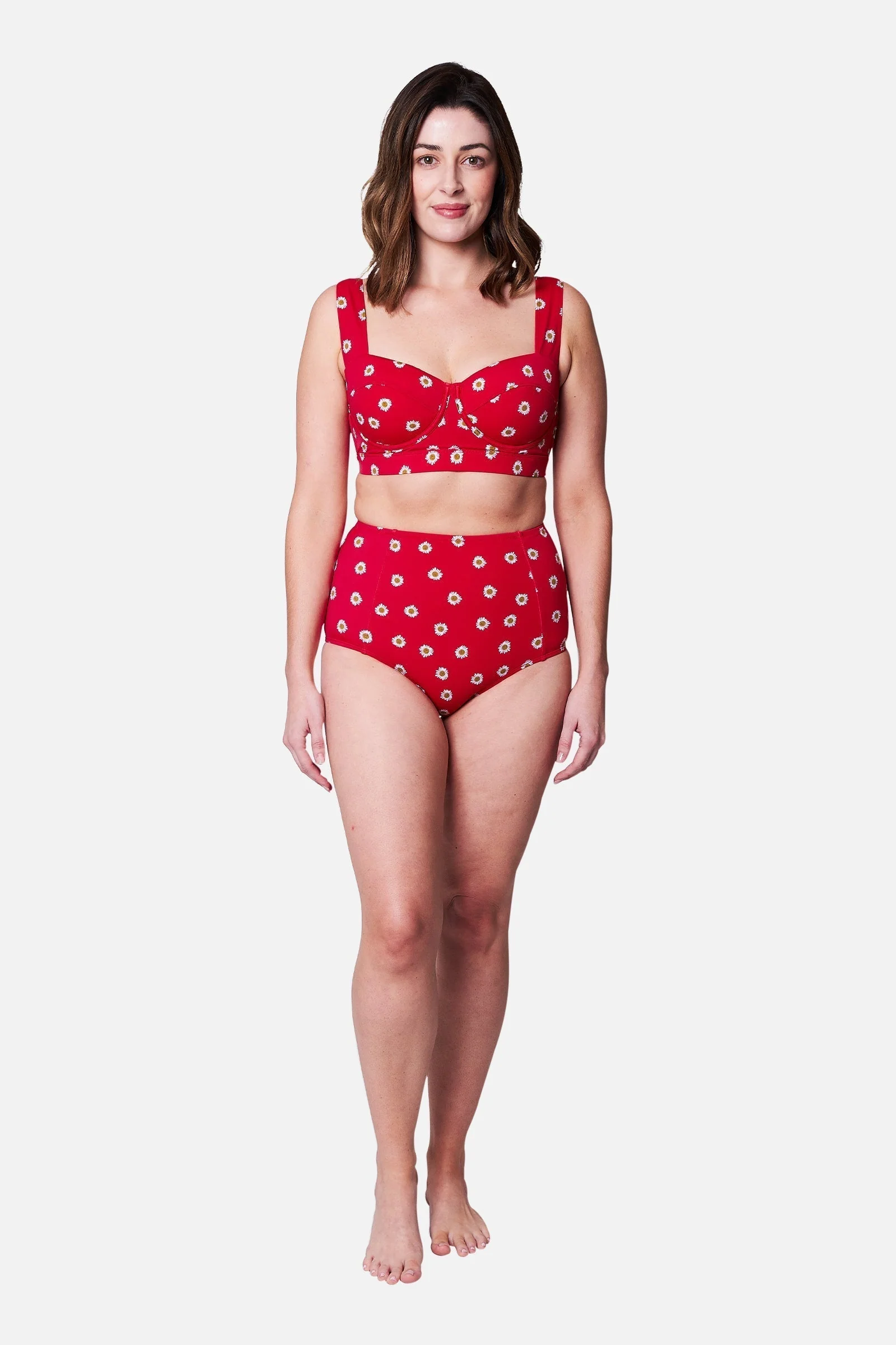 Original Bustier Balconette Bikini Bralette PAPER DAISY ROUGE - Image 5