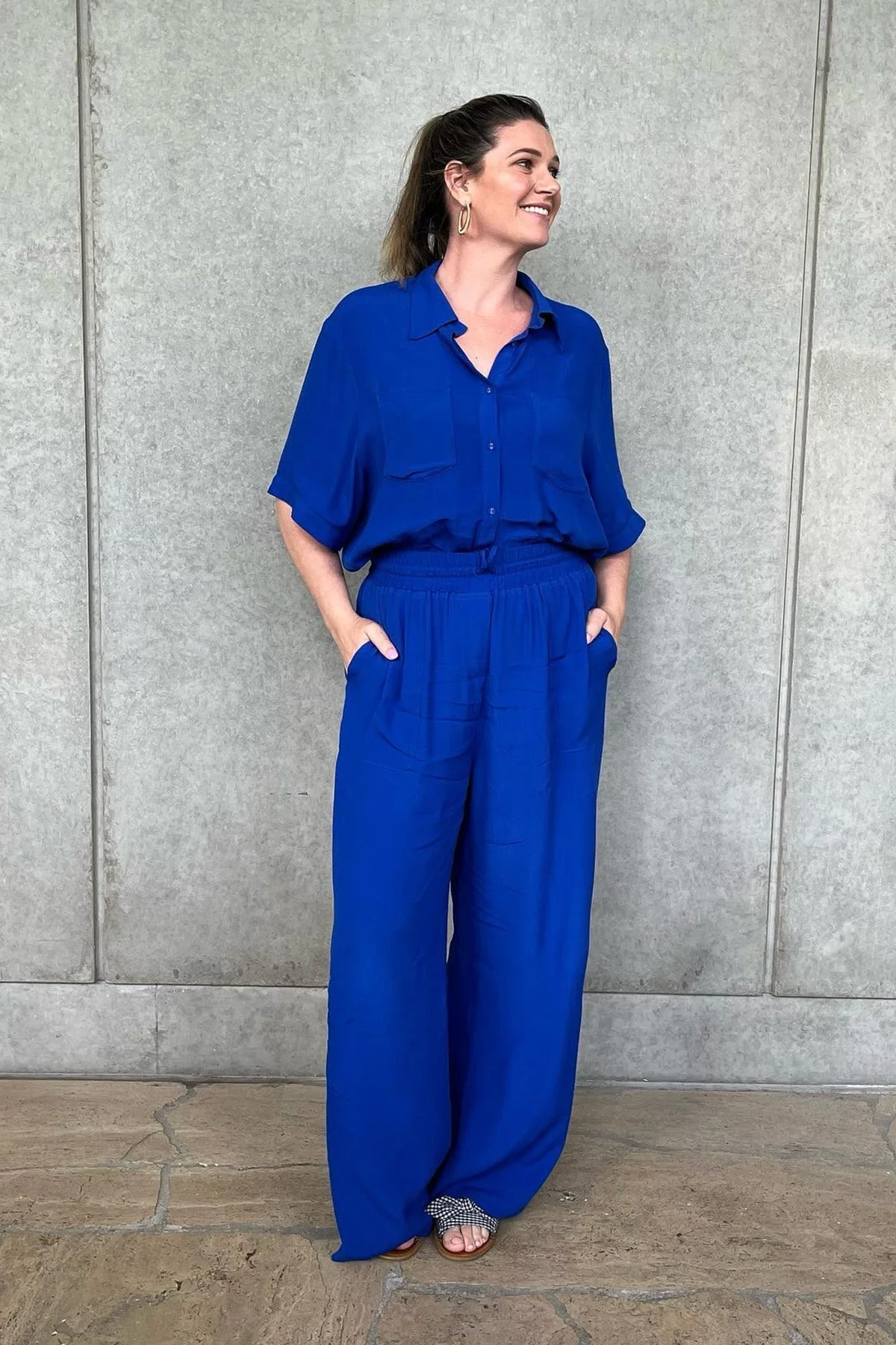 Palazzo Pants COBALT BLUE - Image 10