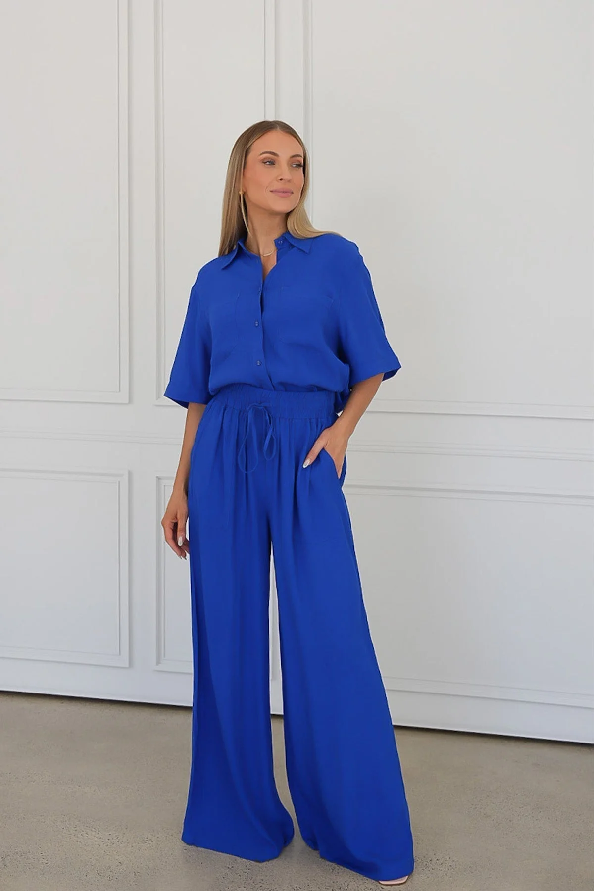 Palazzo Pants COBALT BLUE - Image 9